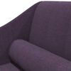 vidaXL Chaise longue com rolo tecido roxo
