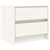 vidaXL Mesas de cabeceira 2 pcs 40x31x35,5 cm pinho maci&ccedil;o branco