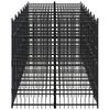 vidaXL Canil de exterior 12,9 m&sup2; a&ccedil;o