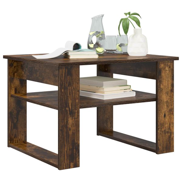 vidaXL Mesa de centro Carvalho Defumado 64 x 54 x 44 cm
