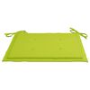 vidaXL Cadeiras jardim c/ almofad&otilde;es verde brilhante 8 pcs teca maci&ccedil;a