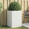 vidaXL Vaso/floreira 52x48x75 cm a&ccedil;o branco