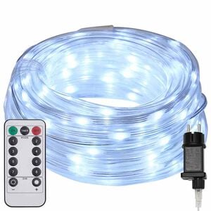 vidaXL Luz de Corda com 120 LEDs Branco Frio 5 m PVC