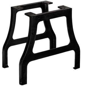 vidaXL Pernas para mesa de centro 2 pcs estrutura em A ferro fundido