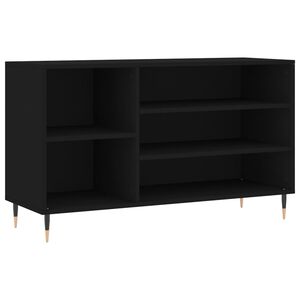 vidaXL Sapateira 102x36x60 cm derivados de madeira preto