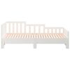 vidaXL Sofá-cama de puxar 2x(80x200) cm pinho maciço branco