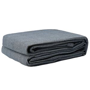 vidaXL Tapete para Barraca Azul e Cinza 200 x 200 cm Polietileno