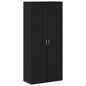 vidaXL Buff&ecirc; 80 x 39 x 178 cm Derivados de Madeira Carvalho Preto