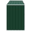 vidaXL Contentor c/ rodas triplos caixotes lixo 216x81x115cm a&ccedil;o verde
