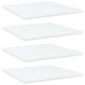 vidaXL Prateleiras para estante 4 pcs 40x40x1,5cm contraplacado branco