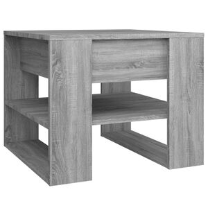 vidaXL Mesa centro 55,5x55x45 cm derivados de madeira sonoma cinzento