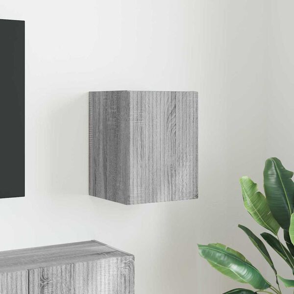 vidaXL Arm&aacute;rio de TV de Parede Cinza Sonoma 30 x 31 x 40 cm