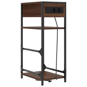 vidaXL Arm&aacute;rio de Cabeceira Carvalho Marrom 40 x 27 x 76 cm