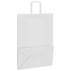 vidaXL Sacos de papel 250 unid com al&ccedil;as branco 32x17x44 cm