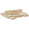 vidaXL Estrado de cama com arruma&ccedil;&atilde;o Carvalho Sonoma 135 x 190 cm