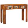 vidaXL Mesa consola 110x35x75 cm madeira de ac&aacute;cia maci&ccedil;a