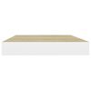 vidaXL Prateleiras de parede 4 pcs 40x23x3,8 cm MDF carvalho e branco