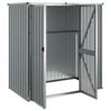 vidaXL Abrigo p/ ferramentas jardim 161x89x161cm aço galvanizado cinza