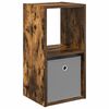 vidaXL Mesa-de-cabeceira Carvalho Defumado 30,5 x 27 x 59,5 cm