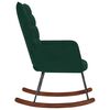 vidaXL Cadeira de baloi&ccedil;o veludo verde-escuro