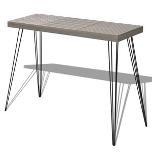 vidaXL Mesa consola 90x30x71,5 cm cinzento