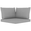 vidaXL 5 pcs conjunto lounge de jardim c/ almofad&otilde;es cinzentos
