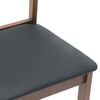 vidaXL Cadeiras de jantar com almofadões 2 pcs madeira maciça castanho
