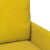 vidaXL Sof&aacute;s com almofada 110cm Amarelo Contraplacado