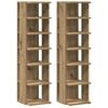 vidaXL Sapateiras 2 pcs 28x27x102 derivados madeira carvalho artesanal
