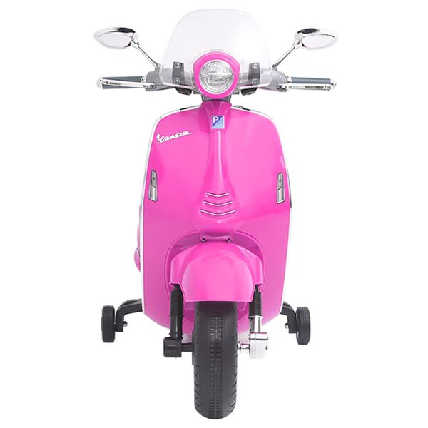 vidaXL Motocicleta elétrica para crianças Vespa GTS300 rosa
