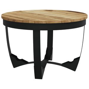 vidaXL Mesa de centro madeira de mangueira maci&ccedil;a &aacute;spera 60x40 cm