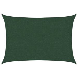 vidaXL Para-sol estilo vela 160 g/m&sup2; 2x2,5 m PEAD verde-escuro