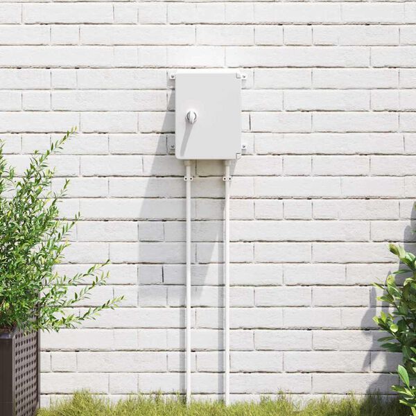 vidaXL Armário de Controle Cinzeto 18 x 13 x 24 cm Plástico ABS