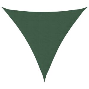 vidaXL Para-sol vela tecido oxford triangular 3x3x3 m verde-escuro