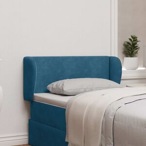 vidaXL Orelha de Cabeceira Azul 40 x 23 x 6 cm Veludo