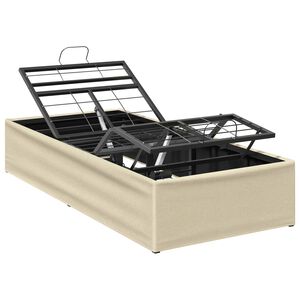 vidaXL Estrutura de Cama El&eacute;trica Ajust&aacute;vel Creme 200 x 80 x 33,5 cm