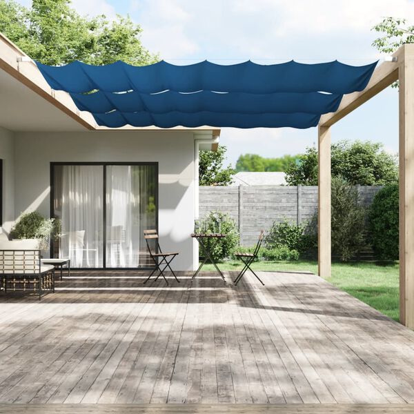 vidaXL Toldo vertical 140x420 cm tecido oxford azul