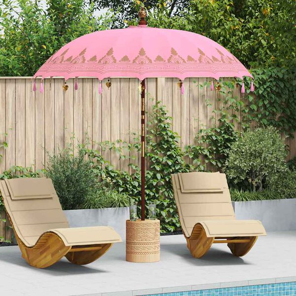 vidaXL Parasol Balin&ecirc;s Rosa 215 x 215 x 260 cm