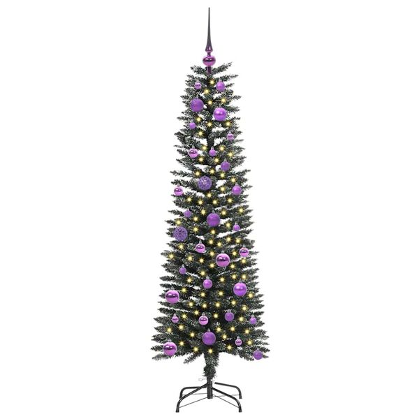 vidaXL &Aacute;rvore de Natal Artificial Verde 150 cm PVC, Pl&aacute;stico e A&ccedil;o