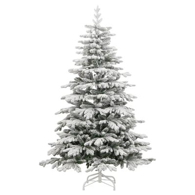 vidaXL Árvore Natal articulada artificial c/ 300 luzes LED/neve 180 cm
