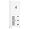 vidaXL Arm&aacute;rio alto 69,5x34x180 cm derivados de madeira branco