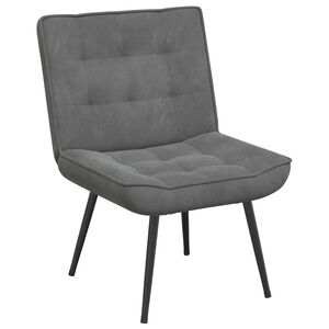 vidaXL Cadeira de descanso 64x74x84 cm veludo cinzento-escuro