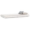 vidaXL Cama sem colch&atilde;o 100x200 cm madeira de pinho maci&ccedil;a branco