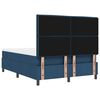 vidaXL Cama Box com colch&atilde;o com cabeceira Azul 140 x 200 cm tecido