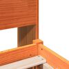 vidaXL Cama com estante sem colch&atilde;o 90x200 cm madeira maci&ccedil;a