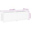 vidaXL Caixa para jardim 175x50x55 cm madeira de teca maciça