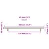 vidaXL Puxadores para m&oacute;veis 5 pcs 320 mm a&ccedil;o inoxid&aacute;vel prateado