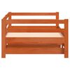 vidaXL Sof&aacute;-cama com gavet&atilde;o 80x200 cm madeira de pinho castanho cera