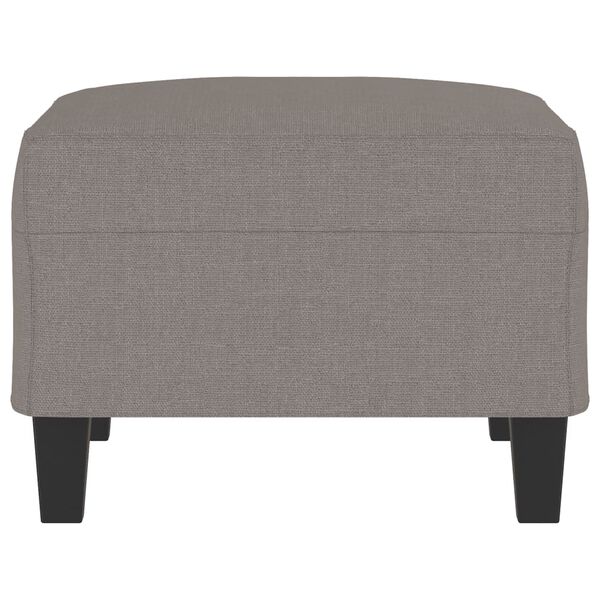 vidaXL Apoio de p&eacute;s 70x55x41 cm tecido cinza-acastanhado