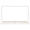 vidaXL Estrutura de cama infantil 90x200 cm pinho maciço branco